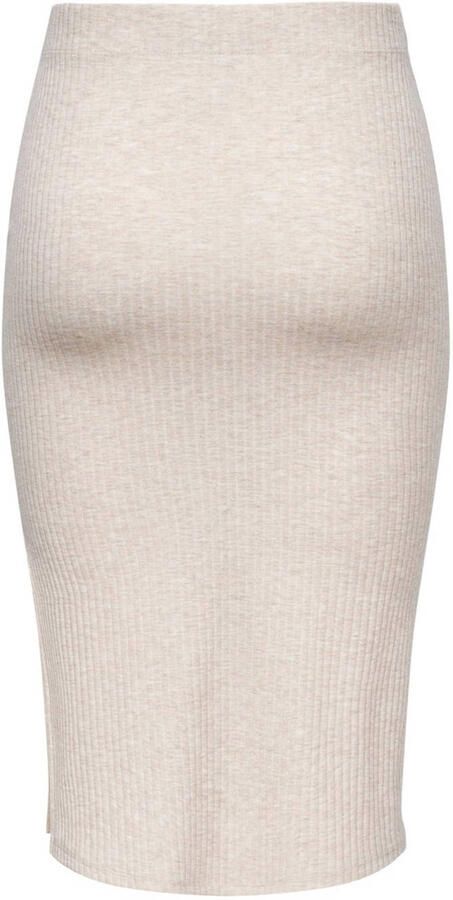 Only Gebreide rok voor dames Beige Dames - Foto 2