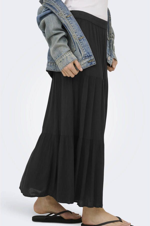 Only Uitlopende maxi-rok van zuivere viscose model 'MIKKA' - Foto 2