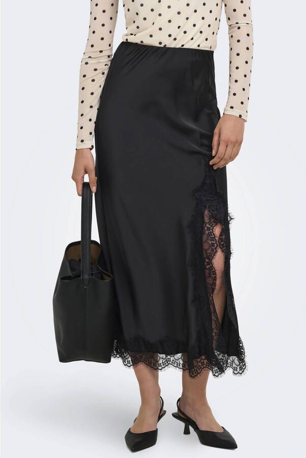 ONLY midi rok zwart