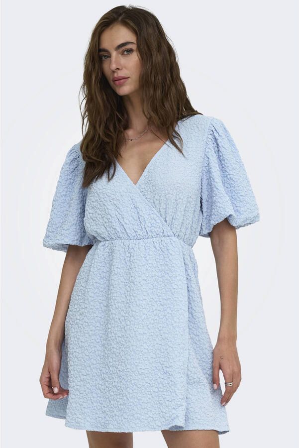 ONLY mini jurk lichtblauw