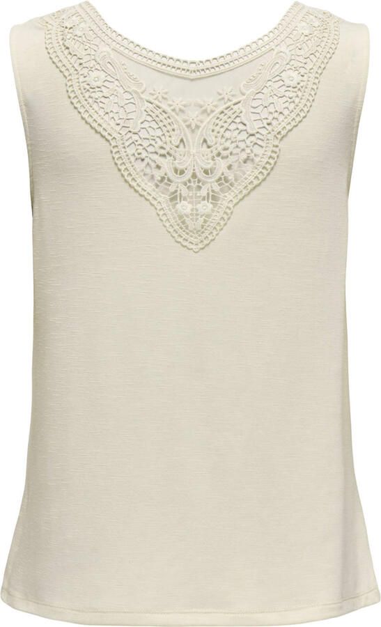 Only Kanten top ONLFREDA S L U-NECK MIX TOP BOX JRS - Foto 3