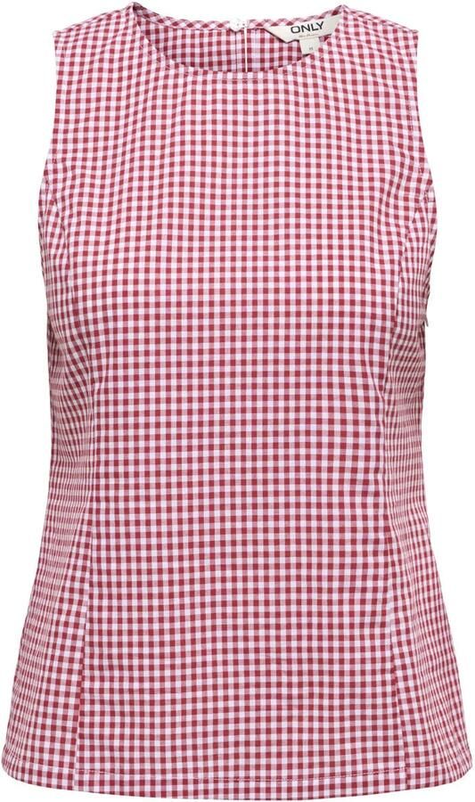 Only Top Maye Check Salsa White - Foto 2