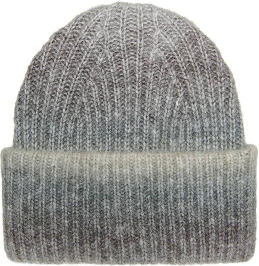 Only Grijze Acryl Damesmuts Herfst Winter Collectie Gray Dames
