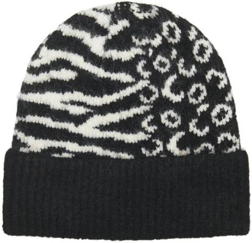 Only Zwarte Acryl Dameshoed Herfst Winter Collectie Black Dames