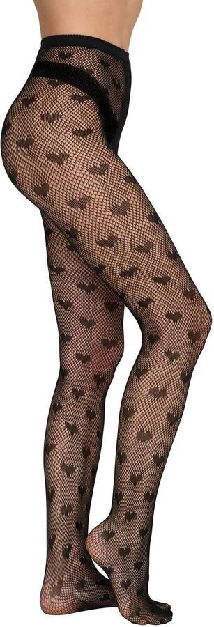 ONLY netpanty ONLSIENNA met hartjes zwart - Foto 3