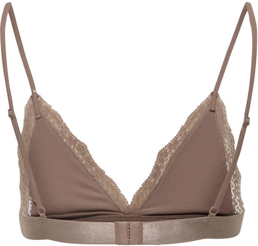 ONLY niet-voorgevormde bralette ONLVICKY bruin