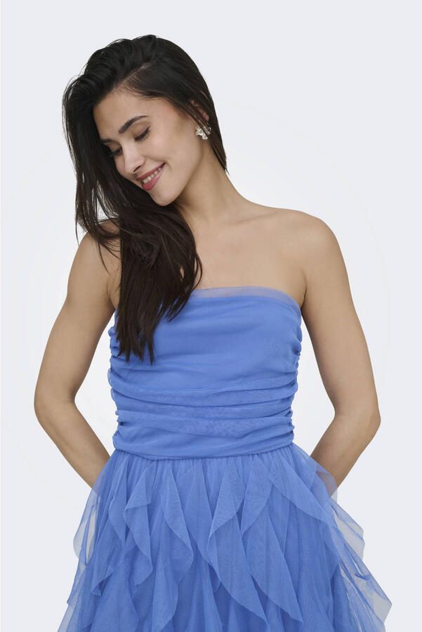 ONLY off shoulder jurk blauw