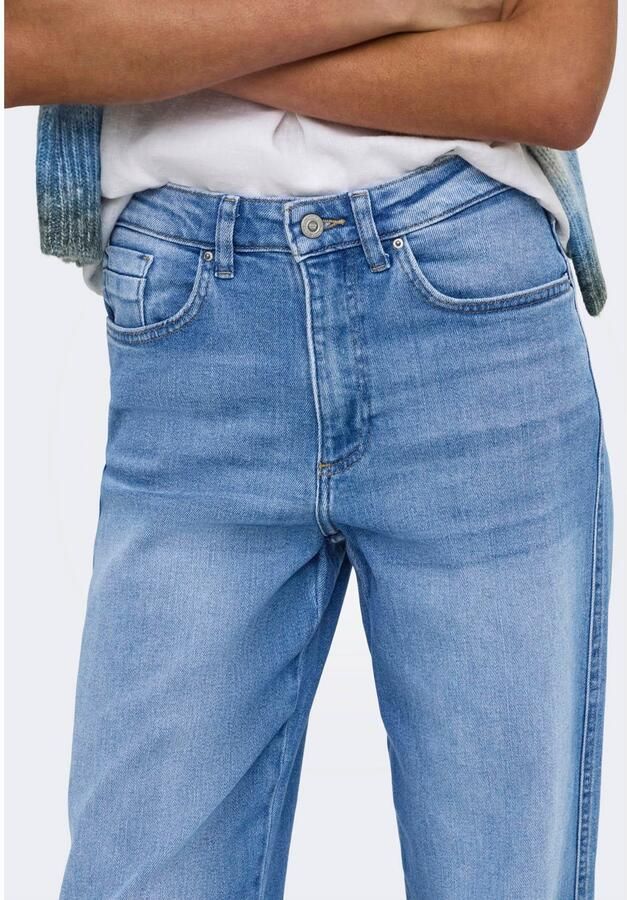 ONLY Onlally Hw Wide Leg Dnm Box jeans lichtblauw - Foto 3