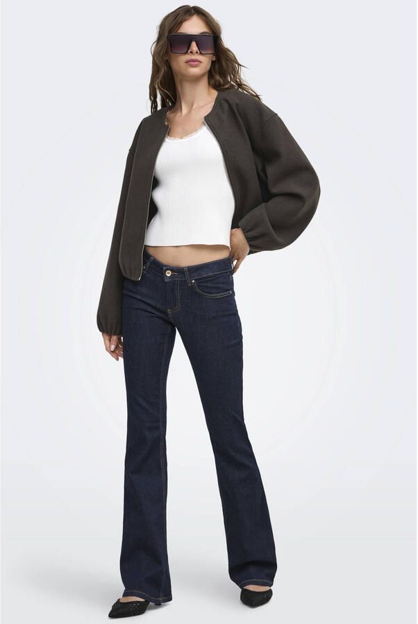 ONLY ONLBLUSH flared jeans donkerblauw - Foto 3