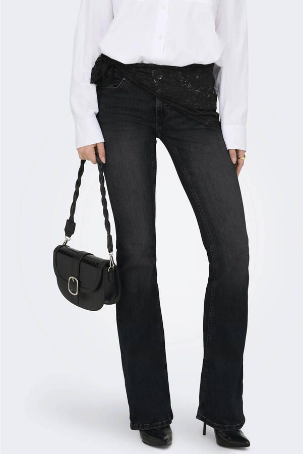 ONLY ONLBLUSH low waist flared jeans zwart