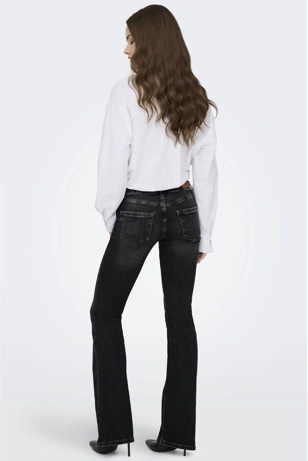 ONLY ONLBLUSH low waist flared jeans zwart - Foto 2