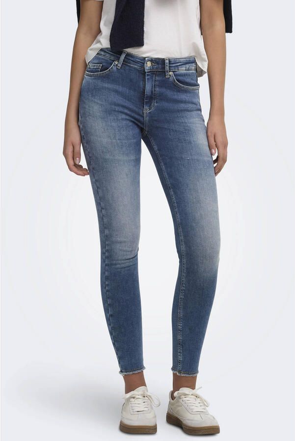 ONLY Onlblush Mid Sk Ank Rw Dnm Dot622 Noos jeans mediumblauw