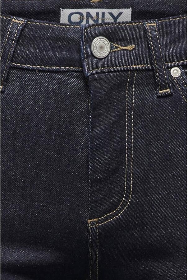 ONLY Onlblush Mid Straight Dnm Tai774 Noos straight leg jeans donkerblauw - Foto 2