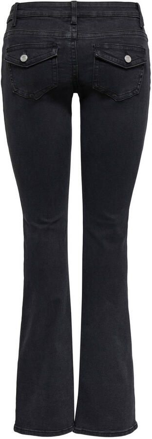 ONLY Onlcarrie Lw Back Pock Flared Dnm Box bootcut jeans black denim - Foto 3