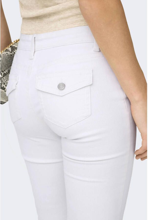 ONLY Onlcarrie Lw Back Pock Flared Dnm Box bootcut jeans wit - Foto 2