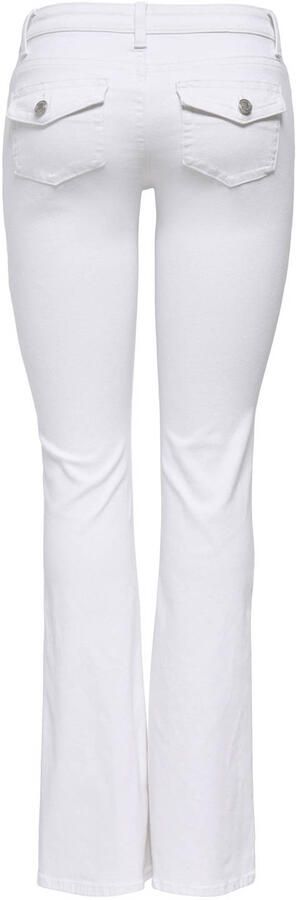 ONLY Onlcarrie Lw Back Pock Flared Dnm Box bootcut jeans wit - Foto 3