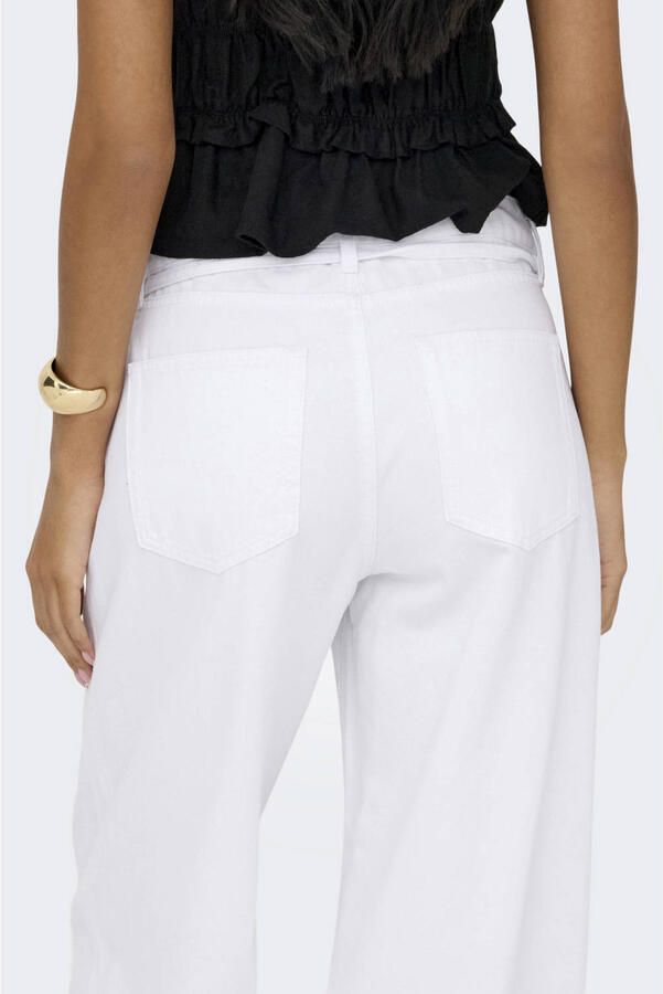 ONLY Onlgianna Mw Straight Dot211 Dnm Noos wide leg jeans ecru - Foto 2