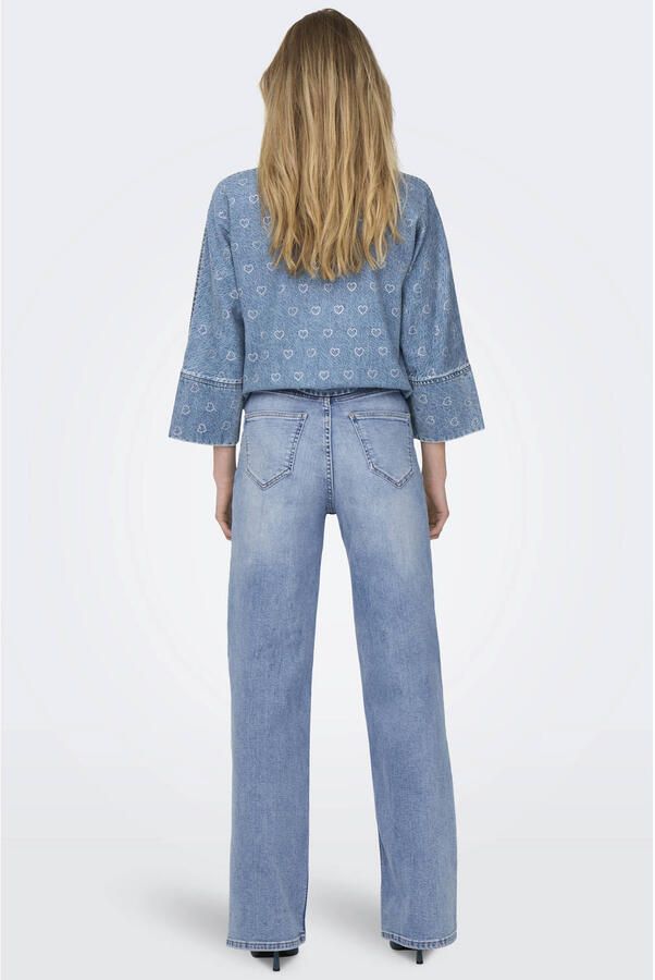 ONLY ONLHANNAH high waist wide leg jeans - Foto 3