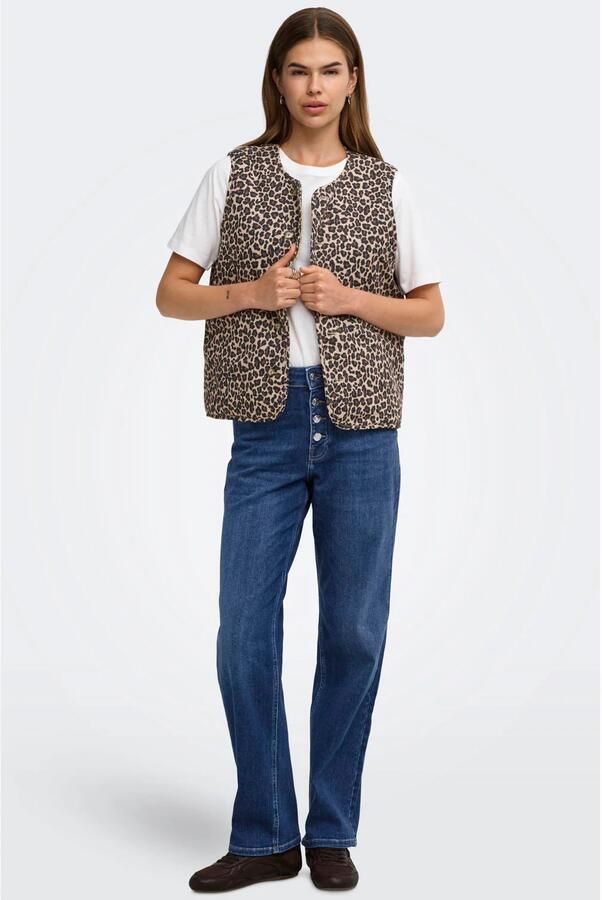 ONLY Onljoy Hw Vis But Straght Dnm straight leg jeans mediumblauw - Foto 2