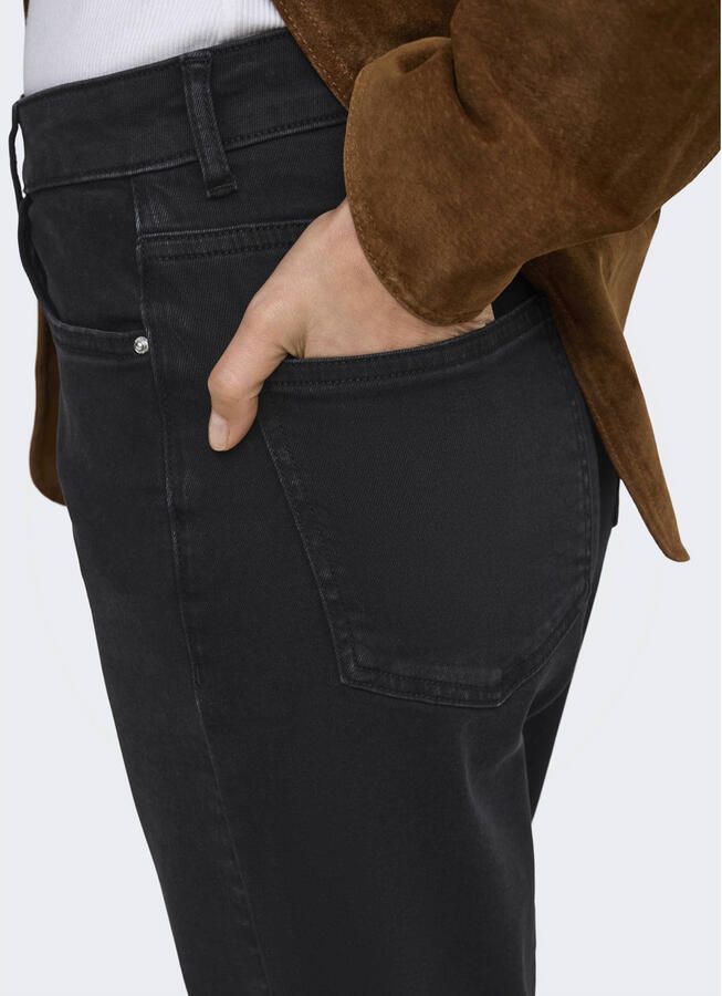ONLY Onljoy Hw Vis But Straght Dnm straight leg jeans zwart - Foto 2
