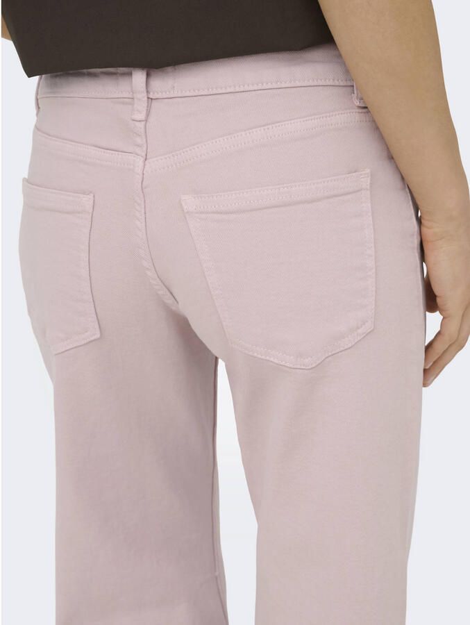 ONLY Onljudy Lw Wide Leg Dnm Tai Epp Clr Dnm low waist straight leg jeans roze - Foto 2