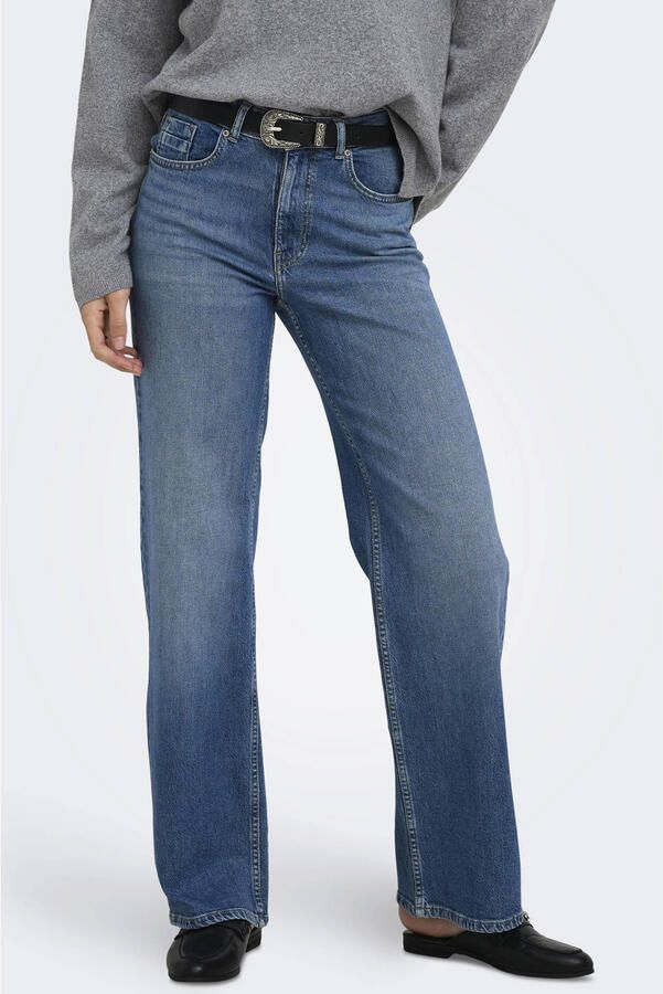 ONLY Onljuicy Hw Wide Dnm Tai420 wide leg jeans mediumblauw