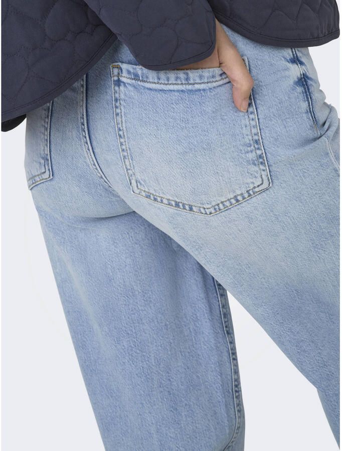 ONLY Onljuicy Soft Hw Braid Wide Dnm high waist skinny jeans light blue denim - Foto 2