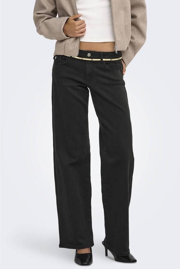 ONLY Onllilo Reg Wide Dnm Pim Bf jeans black denim