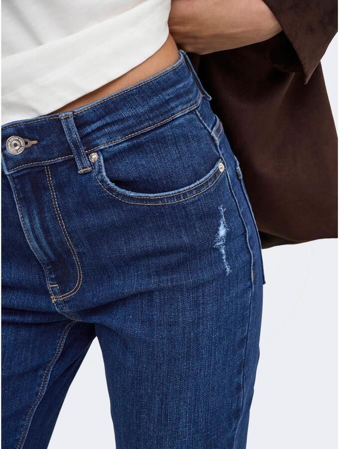 ONLY Onlmade Hw Des Flared Dnm high waist skinny jeans blauw - Foto 2