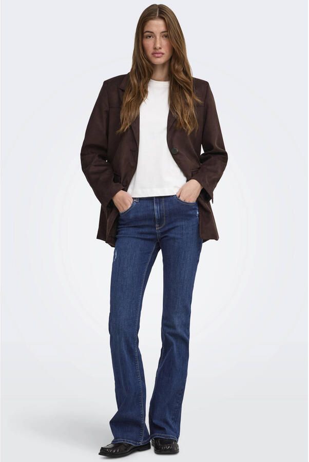 ONLY Onlmade Hw Des Flared Dnm high waist skinny jeans blauw - Foto 3