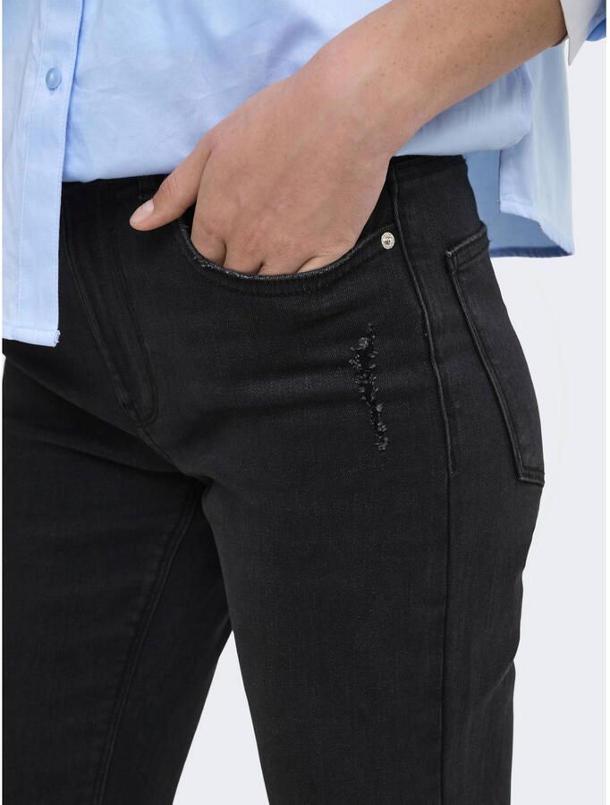ONLY Onlmade Hw Des Flared Dnm skinny jeans zwart - Foto 2