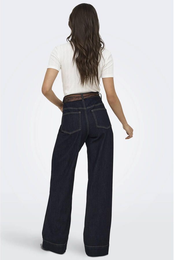 ONLY Onlmadison Blush Hw Wd Scf Dnm Gua12Noos jeans donkerblauw - Foto 2