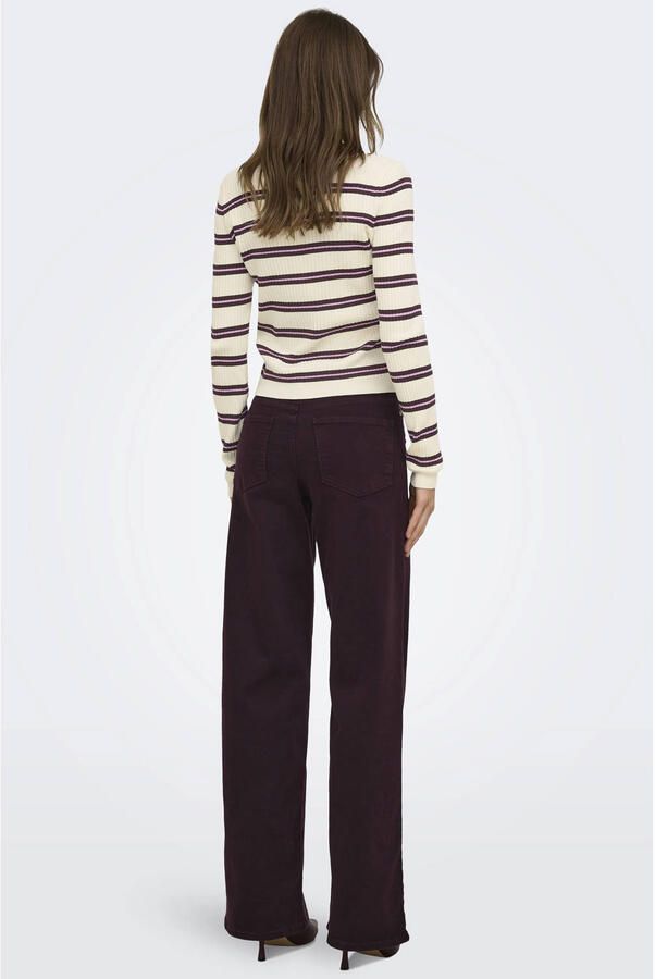 ONLY Onlmadison Blush Hw Wide Color Dnm Noos jeans donkerpaars - Foto 2