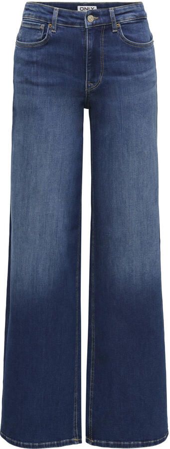 ONLY Onlmadison Blush Hw Wide Dnm Dot229 Noos jeans donkerblauw