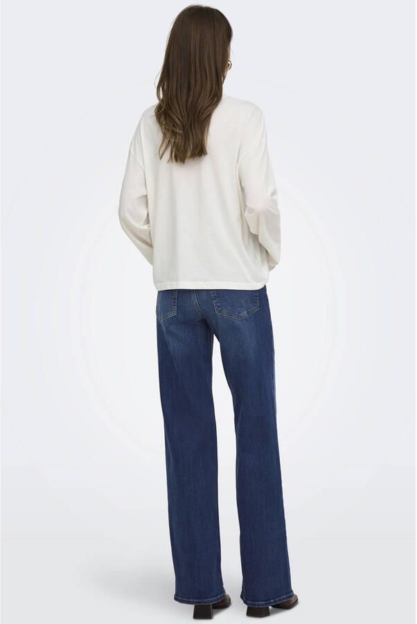ONLY Onlmadison Blush Hw Wide Dnm Dot229 Noos jeans donkerblauw - Foto 2