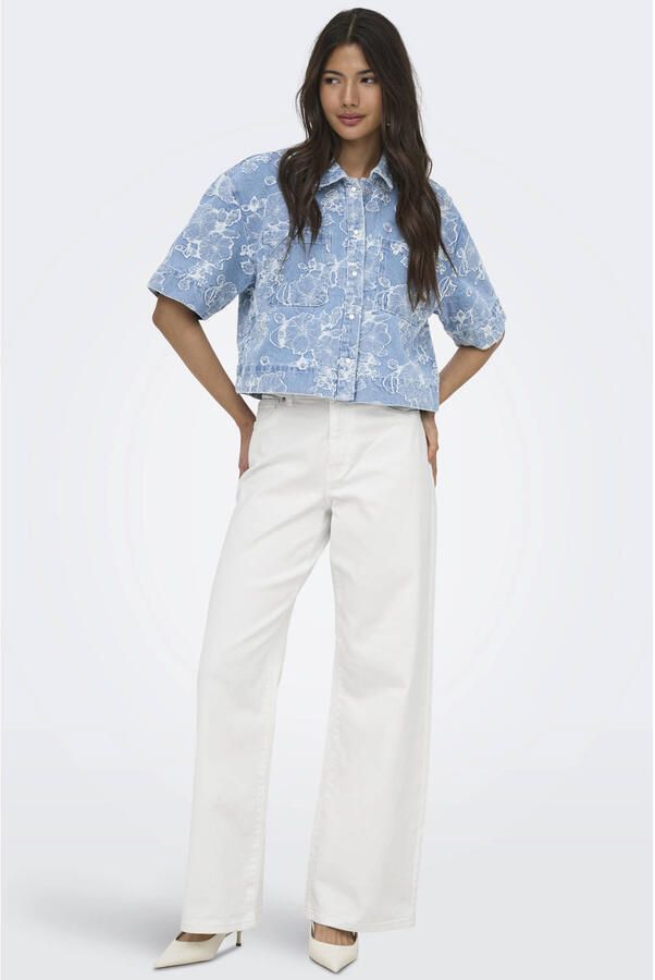 ONLY Onlmadison-Sille Hw Wide Pocket Pant Pnt high waist wide leg jeans ecru - Foto 2