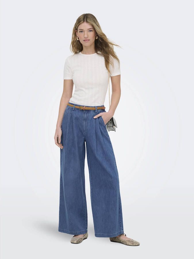 ONLY Onlnorrie Hw Elas Wb Wide Leg Dnm wide leg jeans dark blue denim - Foto 2