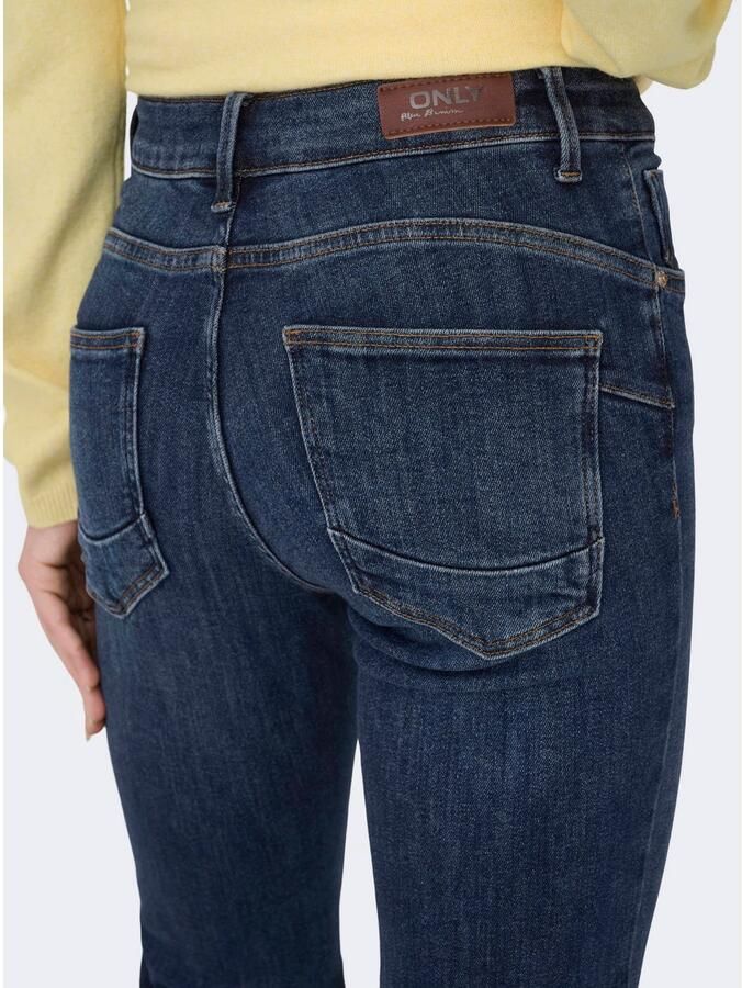 ONLY Onlpower Md Flared Pushup Dnm Gen332Noos flared jeans donkerblauw - Foto 2