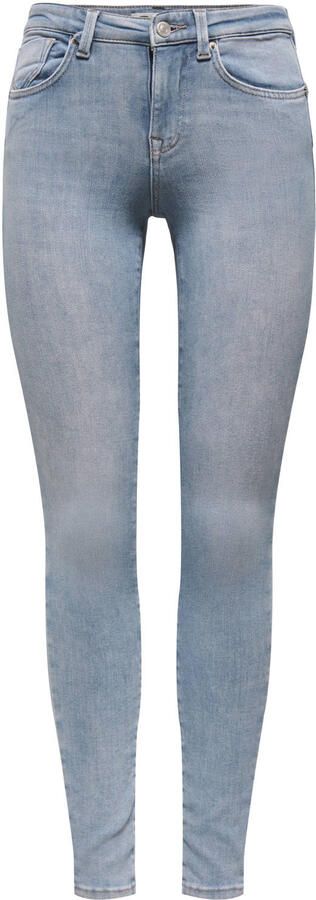 ONLY Onlpower Mid Skin Pushup Dnm Rea968 Noos skinny jeans lichtblauw - Foto 3