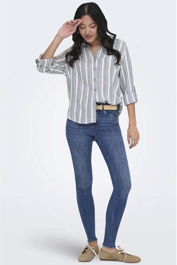 ONLY Onlpower Mid Waist Push Up Ank Det Dnm skinny jeans - Foto 3