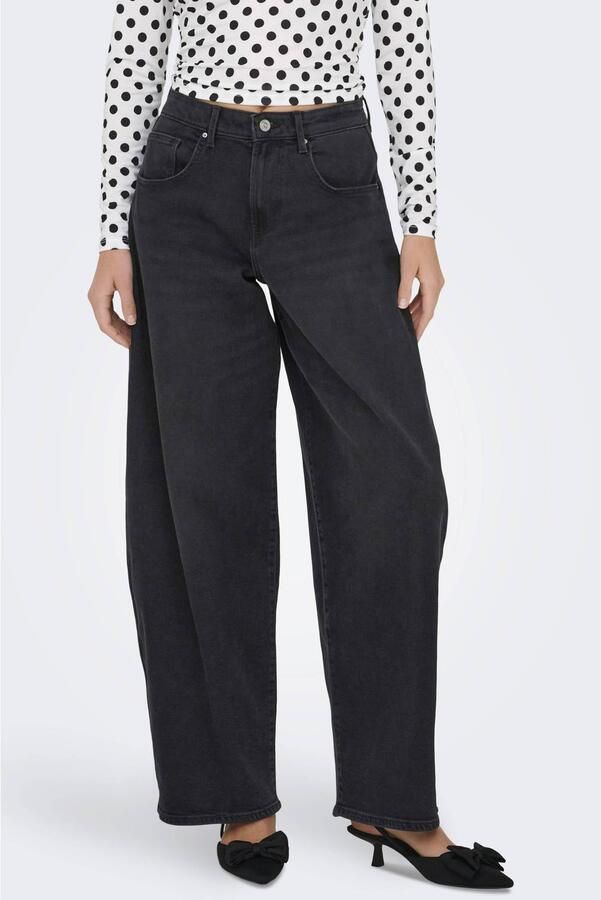 ONLY Onltammie Hw Barrel Dnm Epp barrel jeans zwart