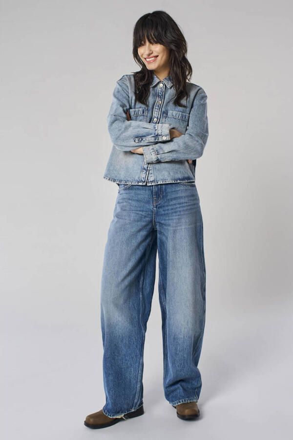 ONLY Onltaylor Hw Barrel Dnm Tai466 Noos barrel jeans middelblauw
