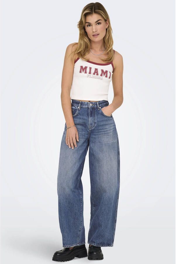 ONLY Onltaylor Hw Barrel Dnm Tai466 Noos barrel jeans middelblauw - Foto 3