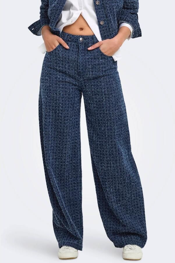 ONLY Onltaylor Hw Boucle Barrel Dnm Siji barrel jeans donkerblauw