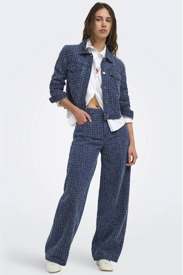 ONLY Onltaylor Hw Boucle Barrel Dnm Siji barrel jeans donkerblauw - Foto 2