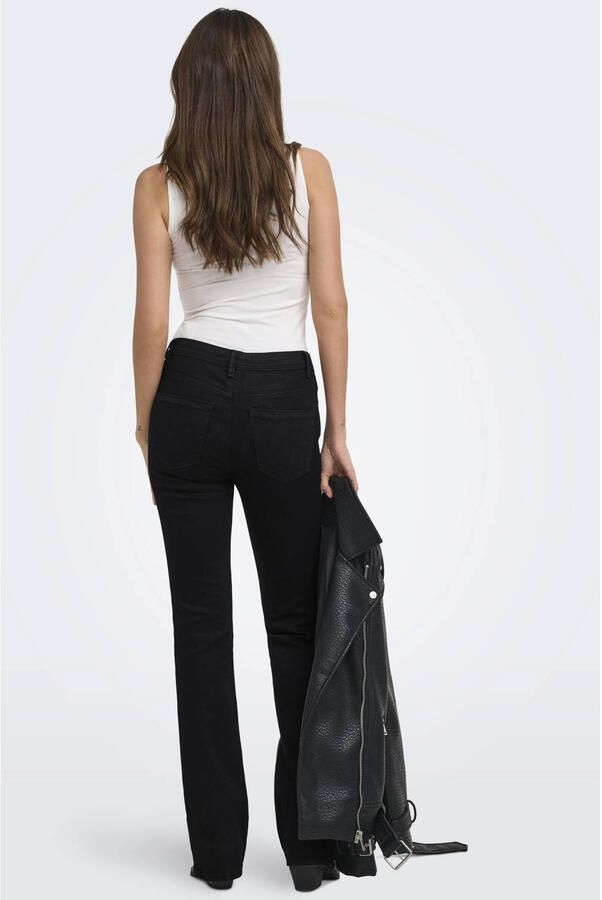 ONLY Onlwauw Mw Flared Studs Dnm flared jeans met studs zwart - Foto 2