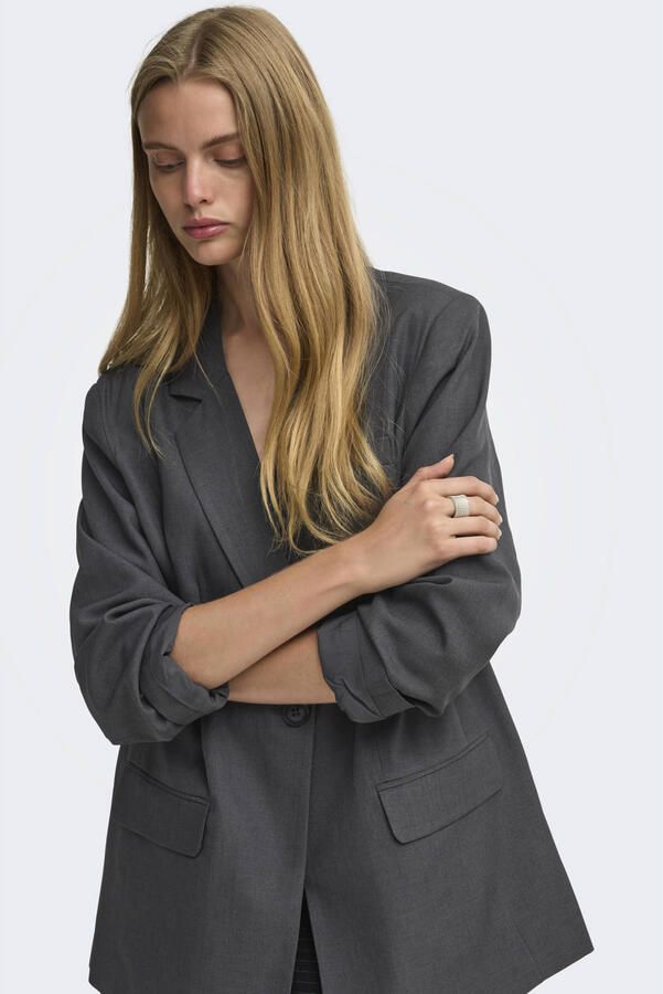 Only Loose fit longblazer met reverskraag model 'LINDA' - Foto 2