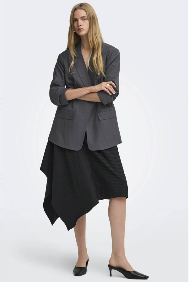 Only Loose fit longblazer met reverskraag model 'LINDA'