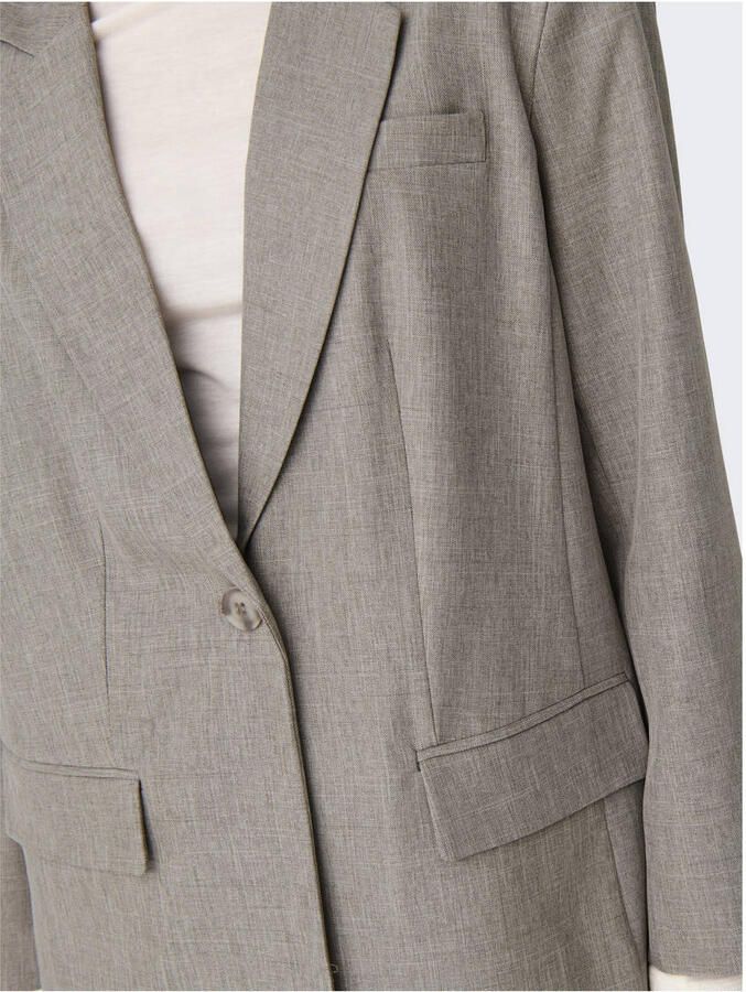 Only Relaxed fit lange blazer met 1-knoopssluiting model 'LINDA'