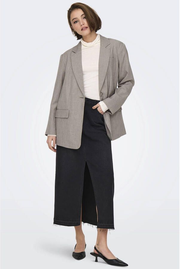Only Relaxed fit lange blazer met 1-knoopssluiting model 'LINDA' - Foto 3
